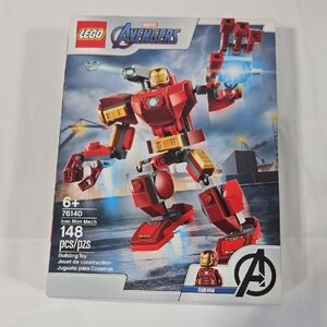 LEGO Iron Man Mech Building Set - Red, Gold, Black - 76140